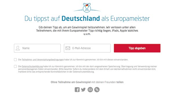 tipico gewinnspiel teilnahme em 2016