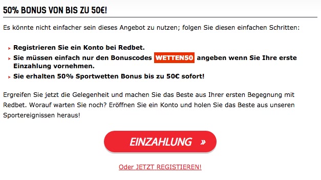 redbet bonus bedingungen screenshot