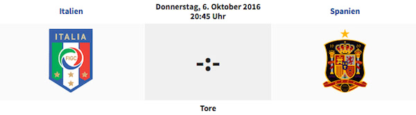 Italien Spanien WM-Qualifikation