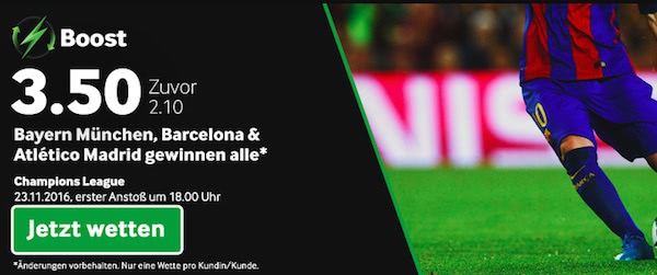 Höhere Quoten dank Betway Boost!