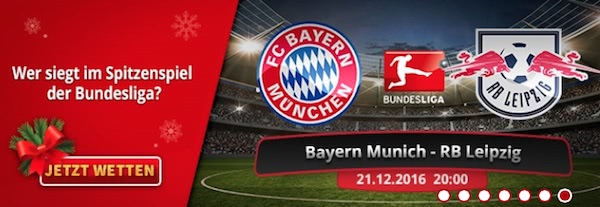 50€ Bonus holen und auf Bayern vs Leipzig tippen!