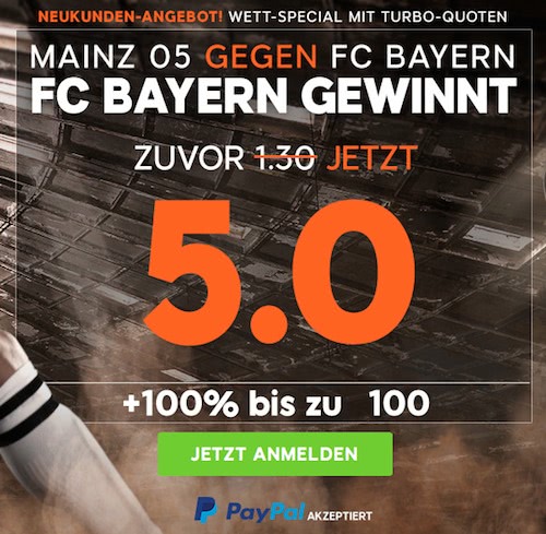 Top-Quote für Sieg Bayern