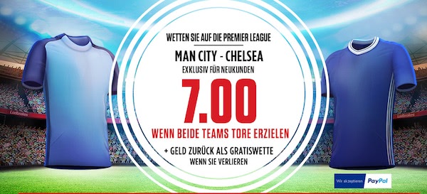 Quotenhammer zu City VS Chelsea!