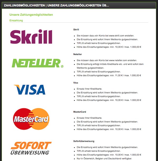Tiplix Sportwetten Tiplix Sportwetten