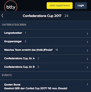 btty Quoten Confed Cup