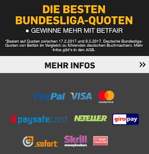 Betfair Einzahlung