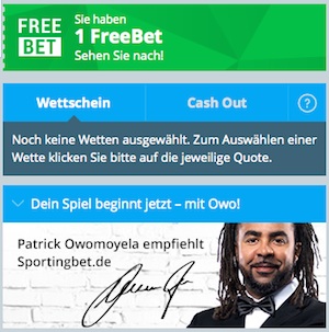 Sportingbet Freebet