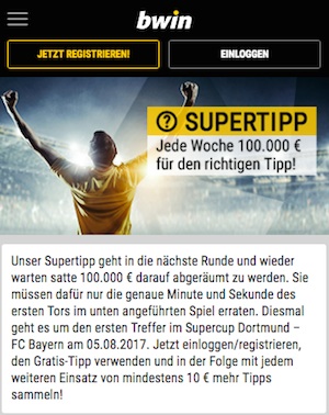 BvB Bayern Super Tipp bwin
