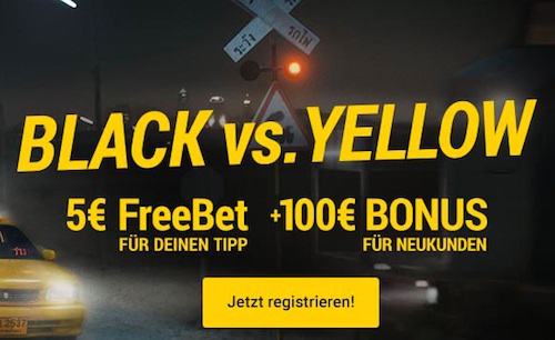 Black vs Yellow Aktion bwin