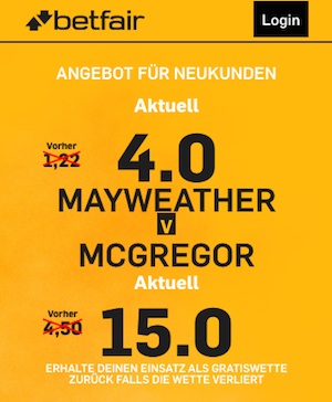 Mayweather Vs Mcgregor Wetten Mayweather Vs Mcgregor Wetten