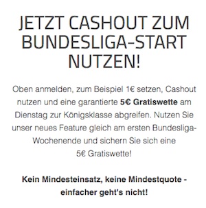 Cash Out nutzen bei TIpico 