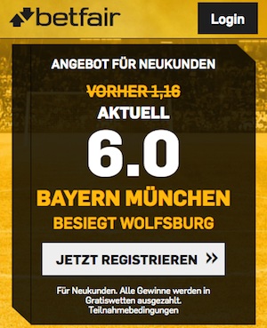 Bayern Siegquote Betfair