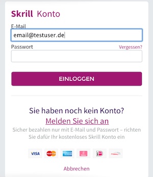 Tipico Einzahlung mit Skrill