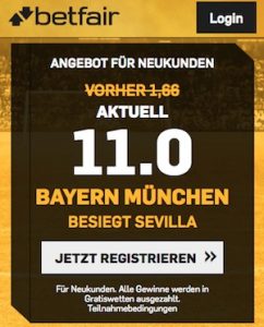 Betfair Quoten Boost Bayern