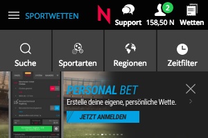 NeoBet Personal Bet Banner Mobil