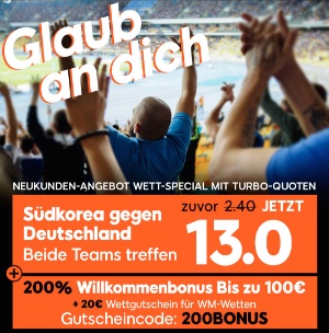 888sport Boost Südkorea vs. Deutschland