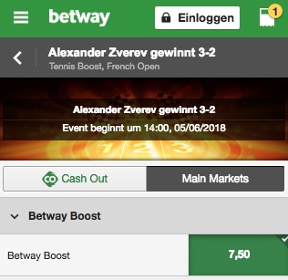 Betway Boost French Open