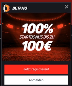 100% Bonus Betano