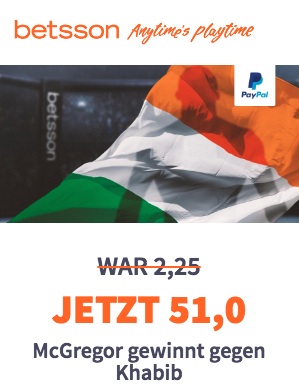 Betsson McGregor Quotenboost