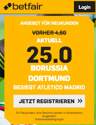 betfair BVB Boost