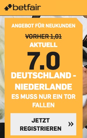 Betfair Boost Deutschland Niederlande
