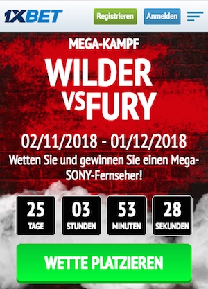 Wilder vs. Fury 1xBet