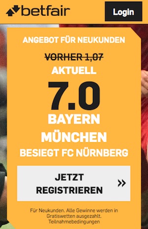 Betfair Boost Bayern - Nürnberg, 08.12.18