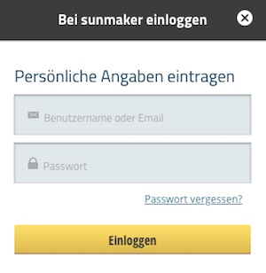 Sunmaker Log in