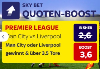 Skybet boost City vs Liverpool