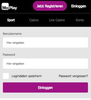 MoPlay Anmelden