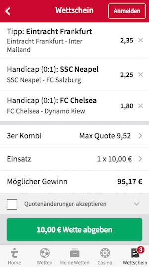 tipico wettschein europa league achtelfinale