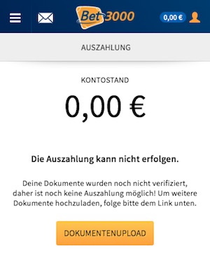 bet3000 verifizierung