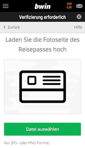 bwin verifikation IV