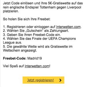 Interwetten Aktion Infos