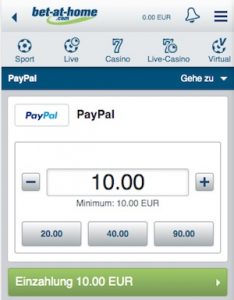 bet at home paypal
