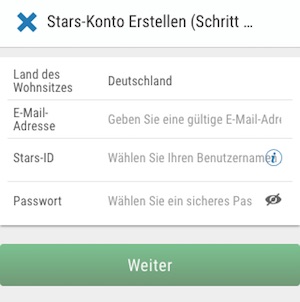 betstars registrierung