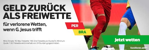 Betway Geld zurück Copa Aktion