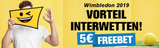 Interweten Gutschein 5€ Freiwette Wimbledon