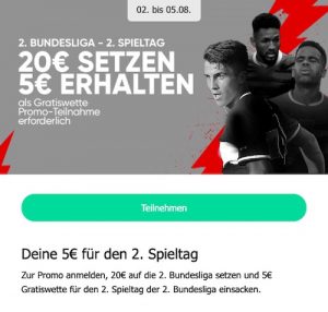 2. Bundesliga Moplay gratiswette
