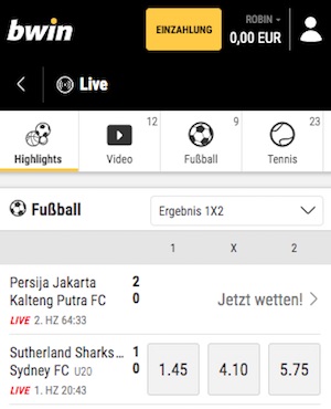 bwin livescore