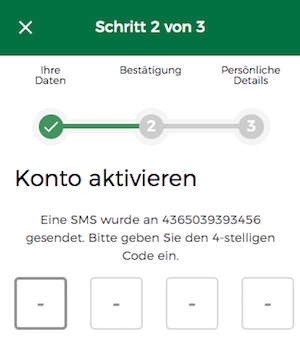 mr. green sms code eingeben