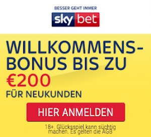 skybet bonus bis 200 euro