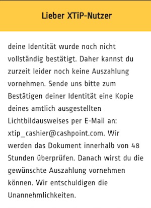 xtip verifizierung