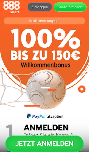 888sport bonus neu 150 euro