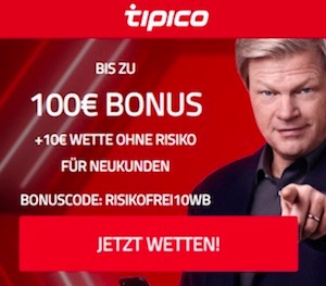 Tipico Bonus Code Willkommensbonus