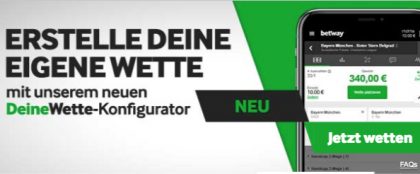 Betway erstelle deine eigene Wette