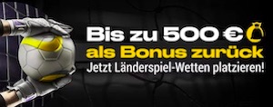 Bwin 10% Bonus Länderspiele