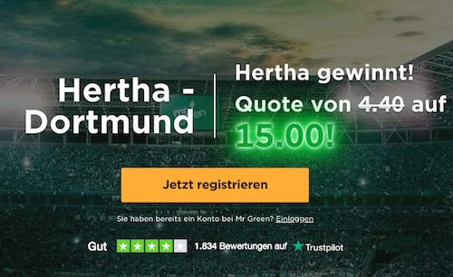 Hertha Boost Mr Green
