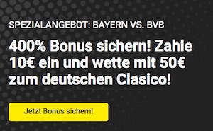 Unibet FCB BVB Bonus