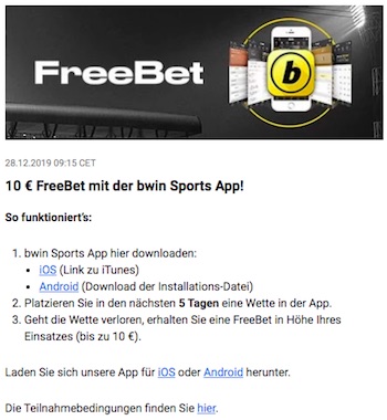 App Bonus Bwin